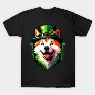 Hokkaido Dog Celebrates Saint Patrick's Day T-Shirt